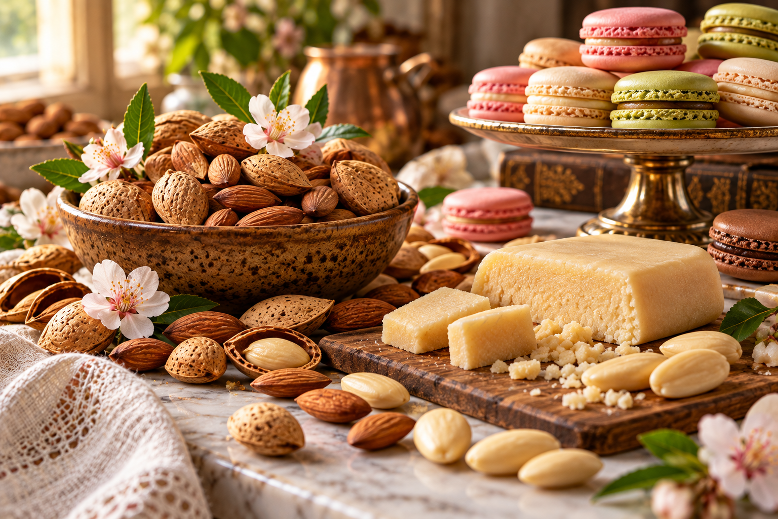 Amêndoa: do marzipã ao macaron